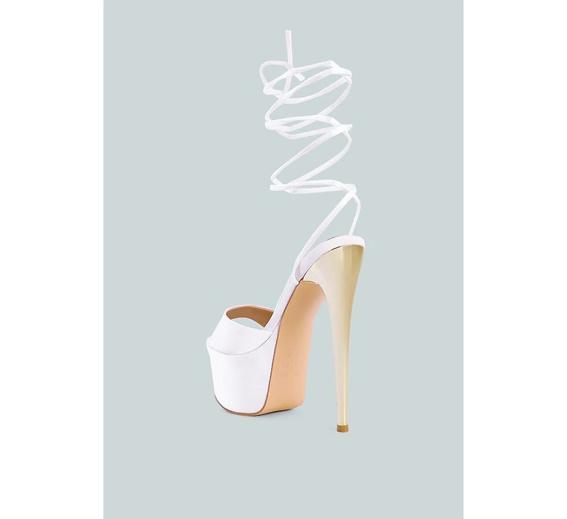 Women's Passion Fruit Dramatic Platform Lace-Up Heel Sandals