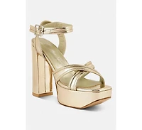 Womens Nyle Platform Heeled Sandals
