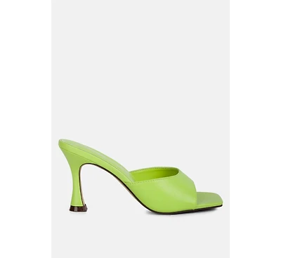 Women's Roblux Slip On Spool Heels Sandals