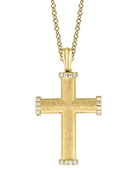 Effy Diamond Cross 18" Pendant Necklace (1/4 ct. t.w.) in 14k Gold