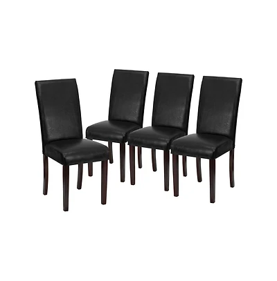 Vallia Series Set Of 4 Panel Back Parson'S Chairs For Kitchen, Dining Room And More
