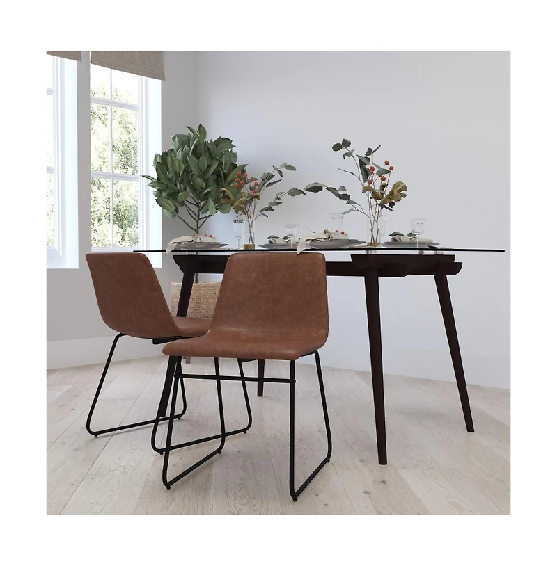 Carrollton 18 Inch Bucket Seat Dining Chairs