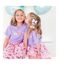 Child Girl Unicorn Rainbow Clip Set
