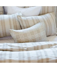 Sequin Grid Hand Embellished Throw Pillow