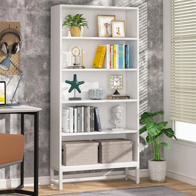 Tribesigns Tall Bookcase and Bookshelf, 70.8" Large Bookcases Organizer with 5-Tier Storage Shelves for Living Room, Bedroom, Office
