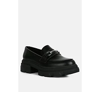 Womens oklyn horsebit embellished chunky platform loafers