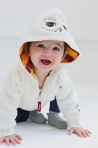 Harry Potter Hedwig Owl Fleece Zip Up Costume Hoodie Toddler| Child Boys