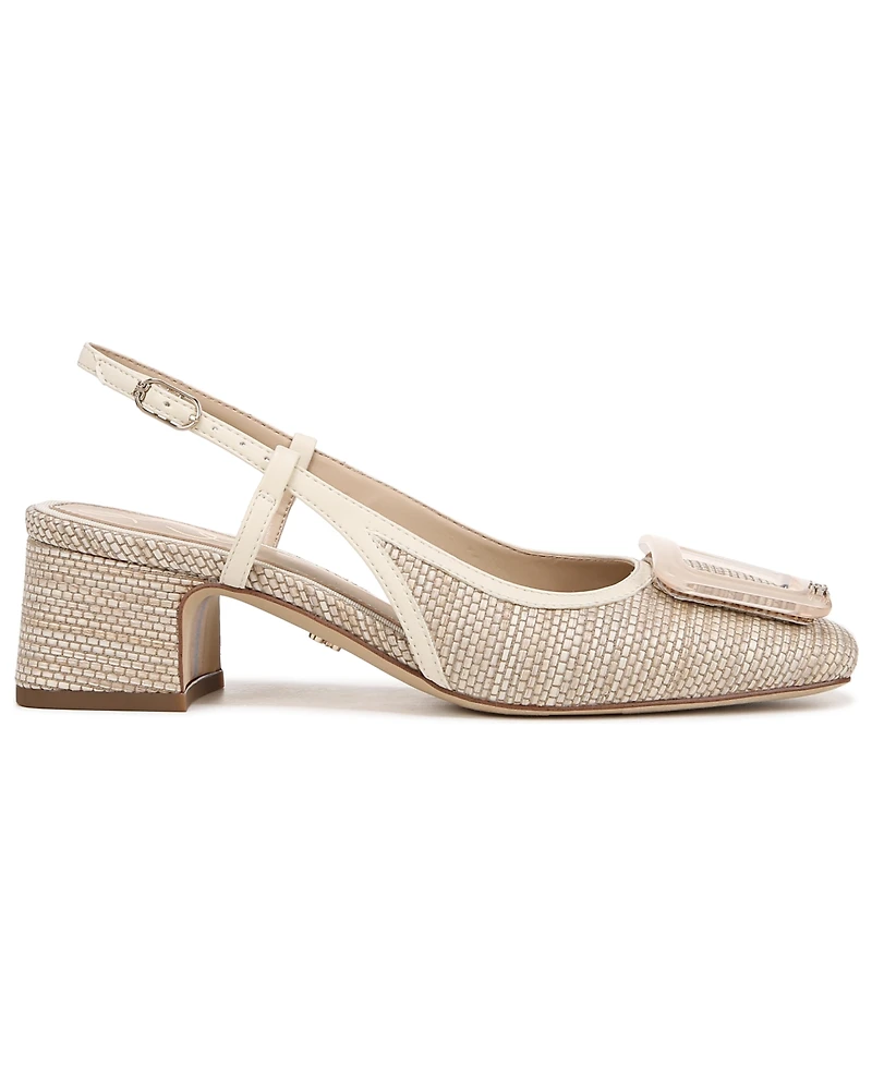Sam Edelman Women's Tracie Buckled Slingback Block-Heel Pumps
