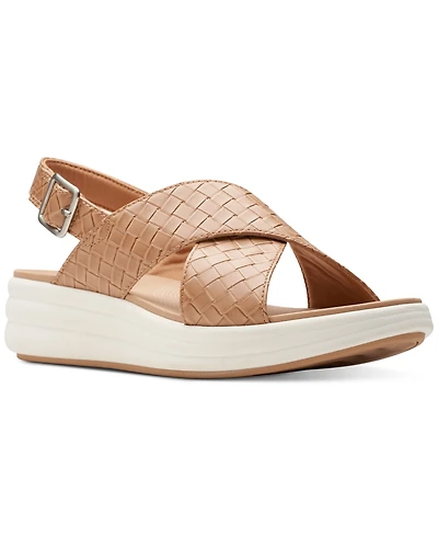 Clarks Women's Drift Sun Slip-On Slingback Wedge Sandals