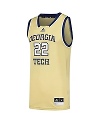 Adidas Men's #22 Georgia Tech Jackets Swingman Jersey