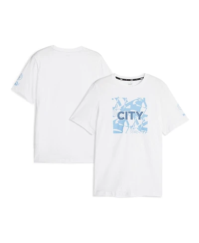 Men's Puma White Manchester City FtblCore Graphic T-shirt
