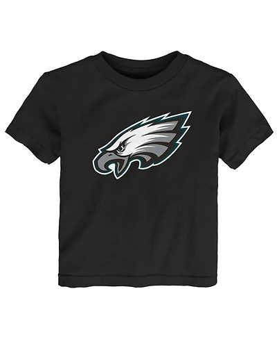 Toddler Boys and Girls Black Philadelphia Eagles Primary Logo T-shirt