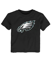 Toddler Boys and Girls Black Philadelphia Eagles Primary Logo T-shirt