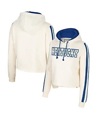 Women's Colosseum Cream Kentucky Wildcats Perfect Date Cropped Pullover Hoodie