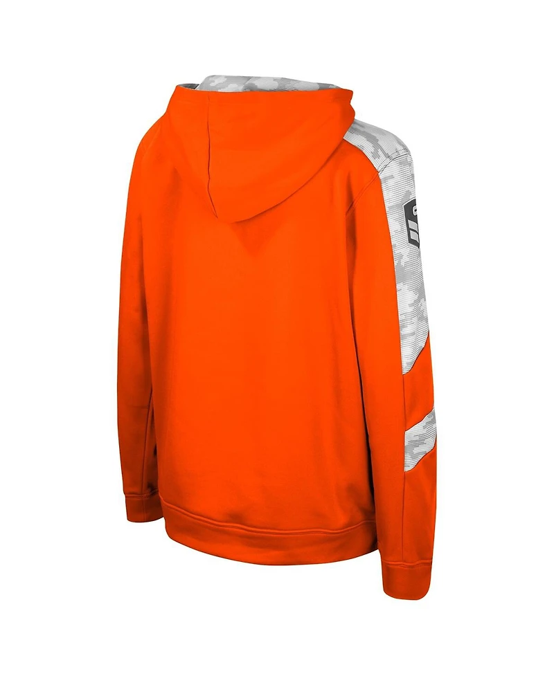 Big Boys Colosseum Orange Oklahoma State Cowboys Oht Military-Inspired Appreciation Cyclone Digital Camo Pullover Hoodie