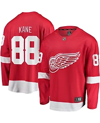 Men's Fanatics Patrick Kane Red Detroit Wings Home Breakaway Player Jersey