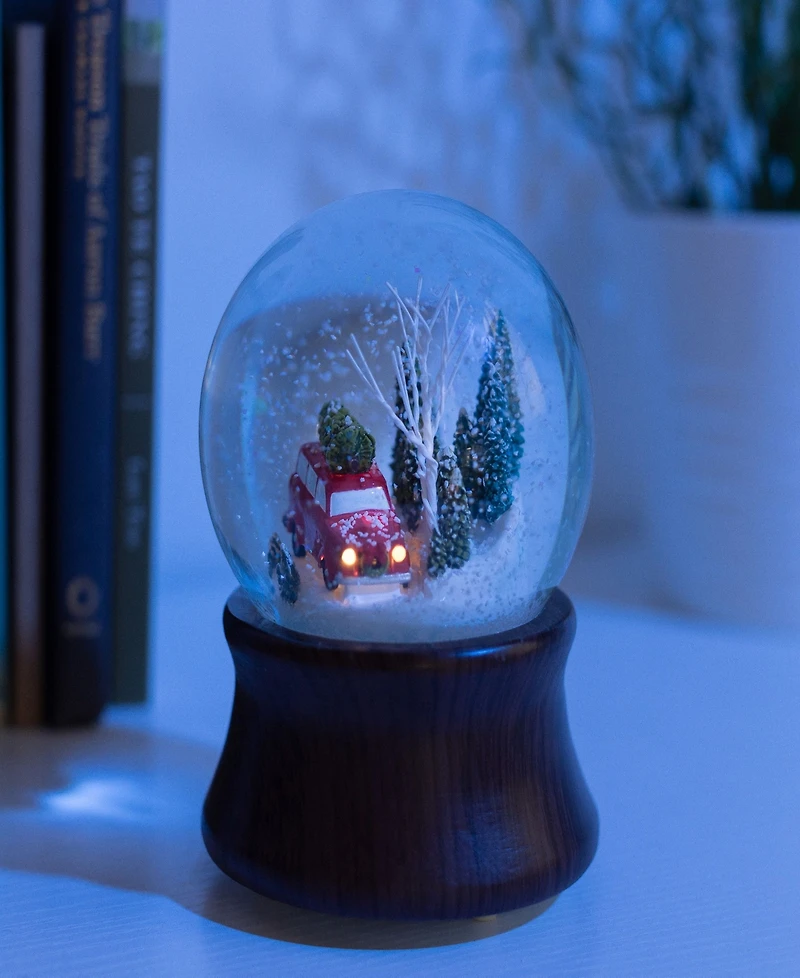 Ashfield & Harkness Red Truck Special Delivery Snow Globe