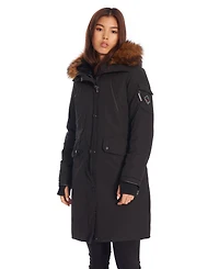 Alpine North Women's Laurentian | Long Parka Winter With Faux Fur Hood