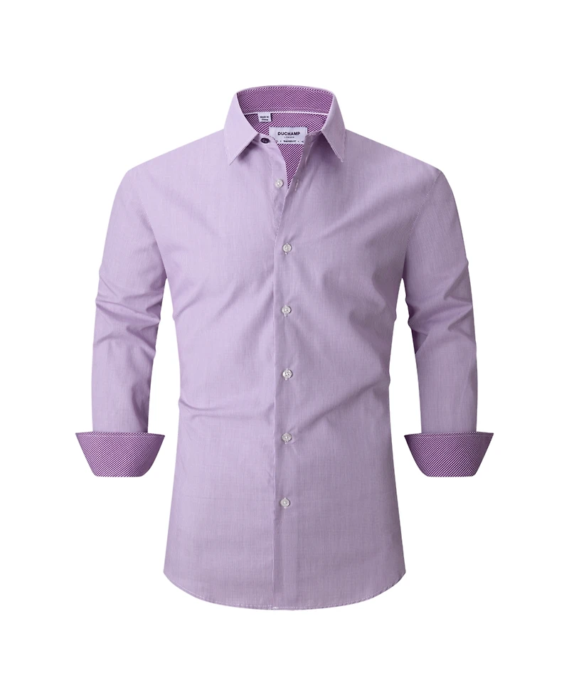 Duchamp London Men's Micro Gingham Dress Shirt