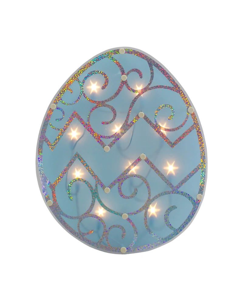 Northlight 12" Lighted Easter Egg Window Silhouette Decoration