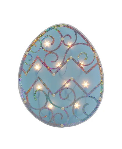 Northlight 12" Lighted Easter Egg Window Silhouette Decoration