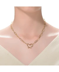 Gigi Girl Kids/Young Teens 14K Gold Plated Clear Cubic Zirconia Butterfly Charm Necklace