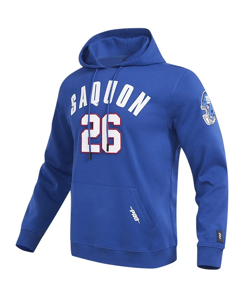 Men's Pro Standard Saquon Barkley Royal New York Giants Player Name and Number Pullover Hoodie