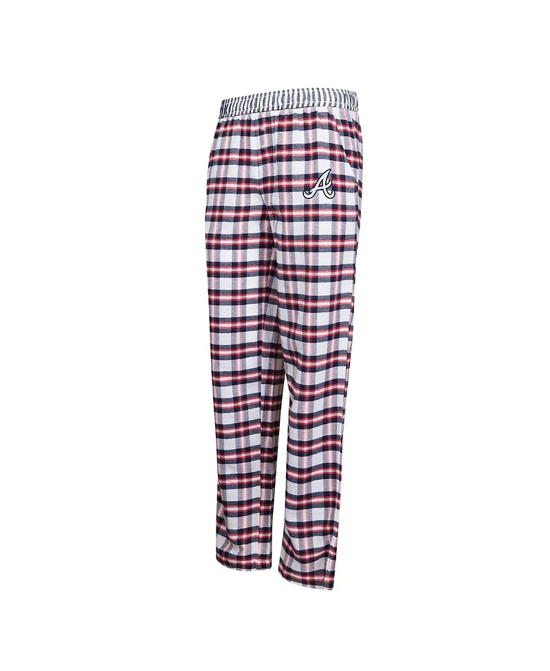 Women's Concepts Sport Navy, Red Atlanta Braves Sienna Flannel Sleep Pants