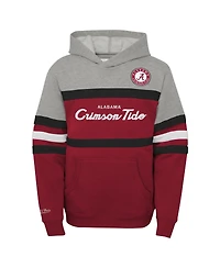 Big Boys Mitchell & Ness Crimson Alabama Tide Head Coach Hoodie