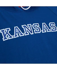 Men's Mitchell & Ness Royal Kansas Jayhawks Legendary Raglan Pullover Hoodie