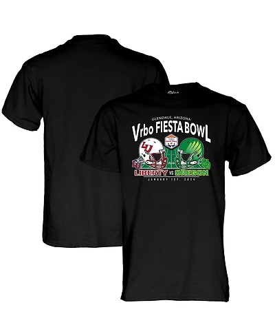 Men's Blue 84 Black Oregon Ducks vs. Liberty Flames 2024 Fiesta Bowl Matchup T-shirt