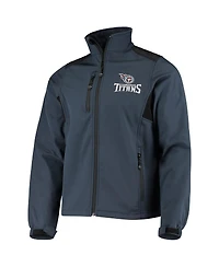 Men's Dunbrooke Navy Tennessee Titans Circle Softshell Fleece Full-Zip Jacket