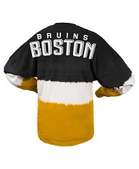 Women's Spirit Jersey Black, Gold Boston Bruins Ombre Long Sleeve T-shirt