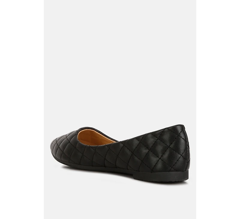 Rikhani Quilted Detail Ballet Flats Women