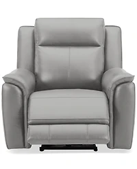 Addyson 41" Zero Gravity Leather Recliner with Power Headrest, Created for Macy's