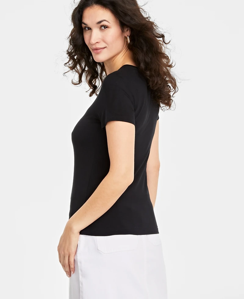 On 34th Women's Short-Sleeve Crewneck Modal T-Shirt, Created for Macy's