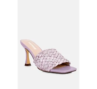 Womens Ny Tour Braided Strap Heel Sandals