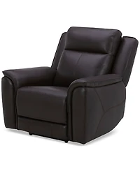 Addyson 41" Zero Gravity Leather Recliner with Power Headrest, Created for Macy's