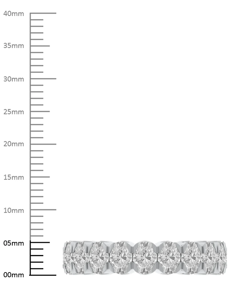 Diamond Oval-Cut Eternity Band (4 ct. t.w.) 14k Gold (Also Platinum)