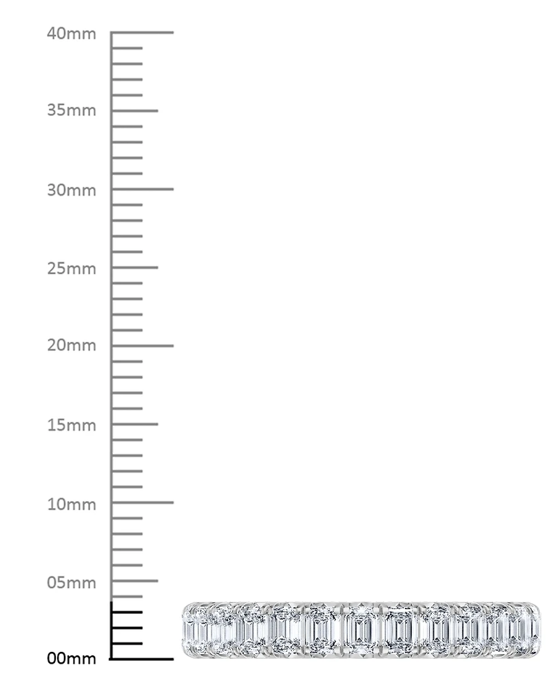 Diamond Emerald-Cut Eternity Band (2 ct. t.w.) 14k Gold (Also Platinum)