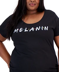 Hybrid Apparel Trendy Plus Melanin Graphic T-Shirt