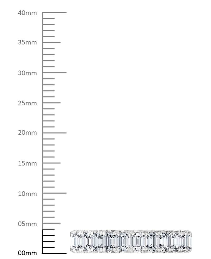 Diamond Emerald-Cut Eternity Band (3 ct. t.w.) 14k Gold (Also Platinum)