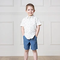 Hope & Henry Toddler Boys Cotton Chambray Short