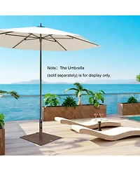 50 Lbs Weighted 24 Inch Square Patio Umbrella Base