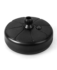 27 lbs Fillable Round Umbrella Base Stand for Yard Garden Poolside