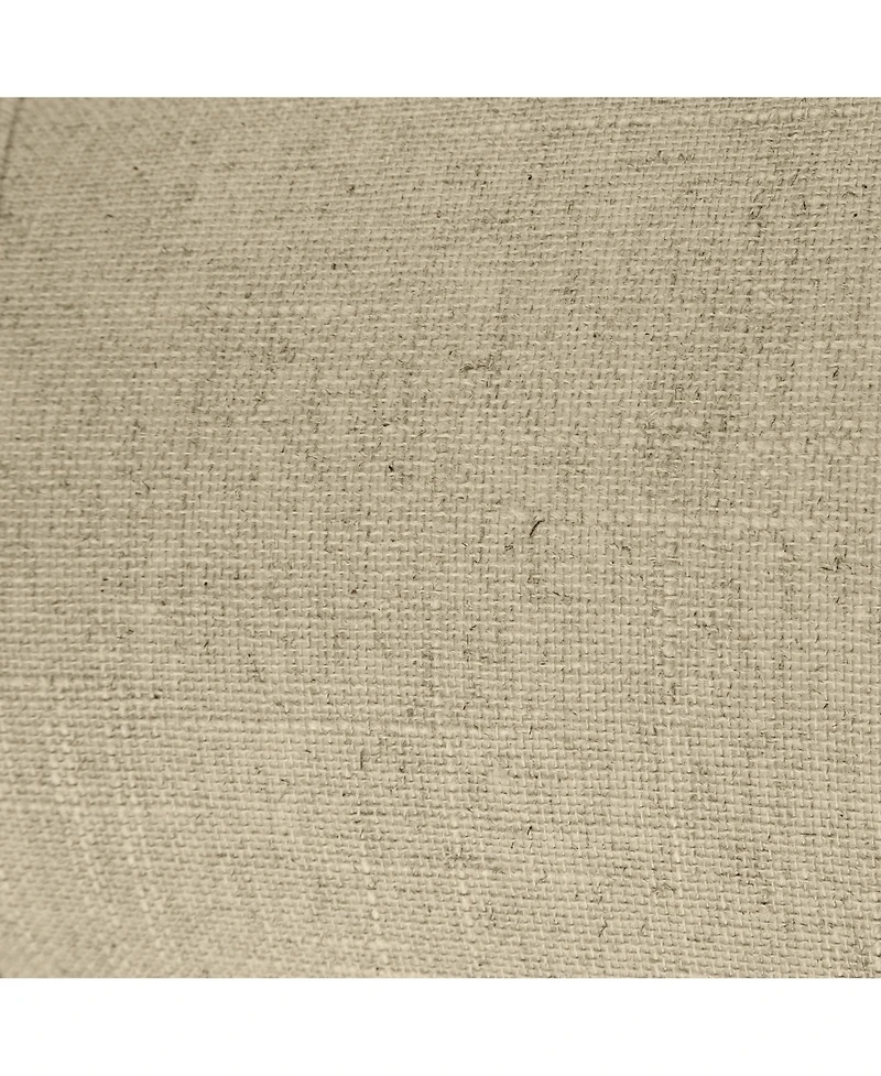 Springcrest Set of 2 Empire Lamp Shades Fine Burlap Small 6" Top x 12" Bottom x 9" Slant Spider Replacement Harp and Finial Fitting