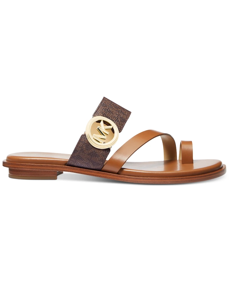 Michael Kors Mmk Vera Slip-On Toe-Ring Slide Sandals
