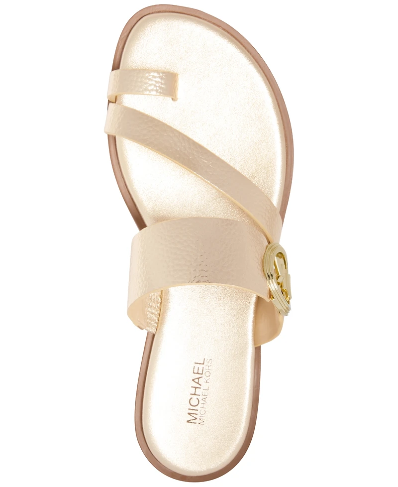Michael Kors Mmk Vera Slip-On Toe-Ring Slide Sandals