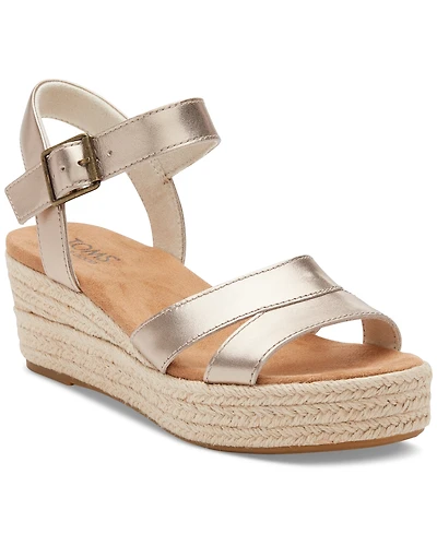 Toms Women's Audrey Espadrille Wedge Platform Sandals