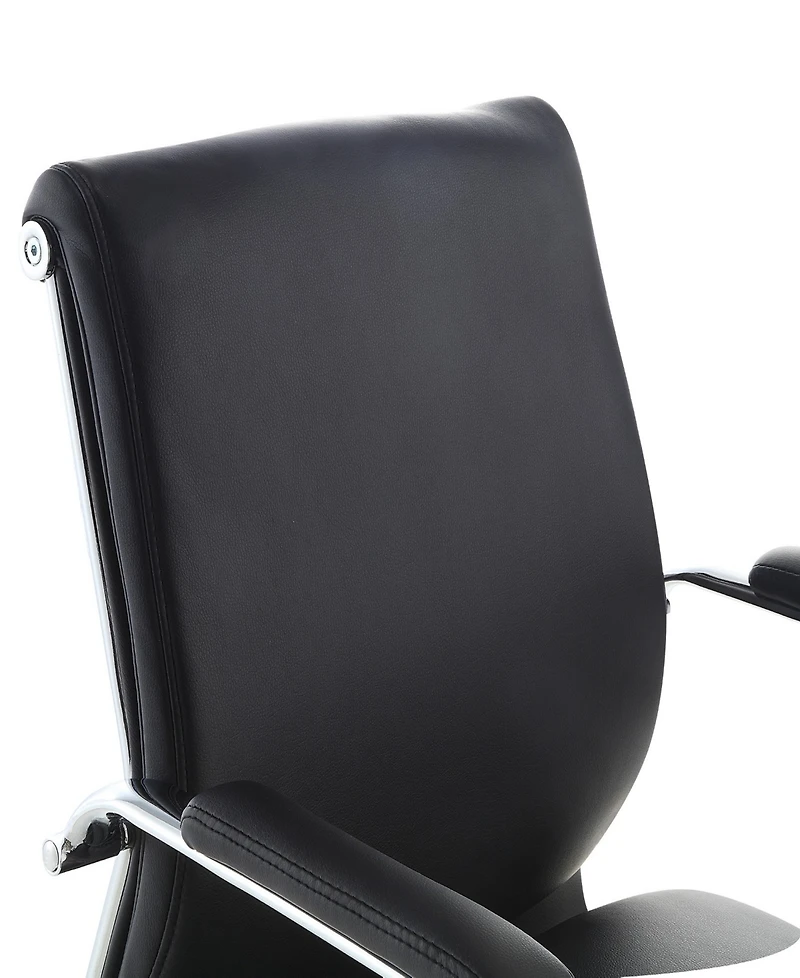 Office Star 41.25" Fabric, Chrome Mid Back Manager's Chair
